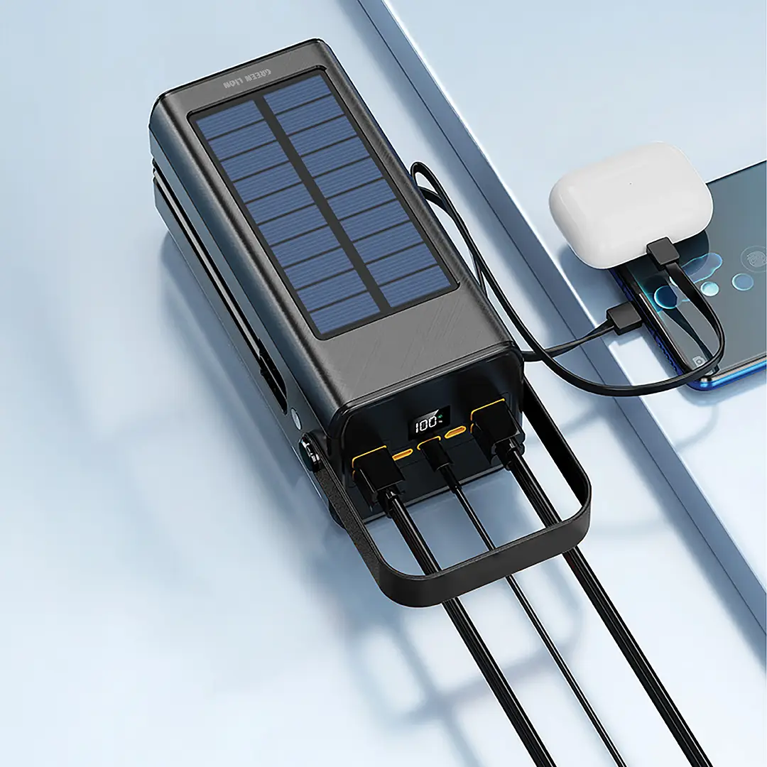 Green Lion Solar X Power Bank - Black