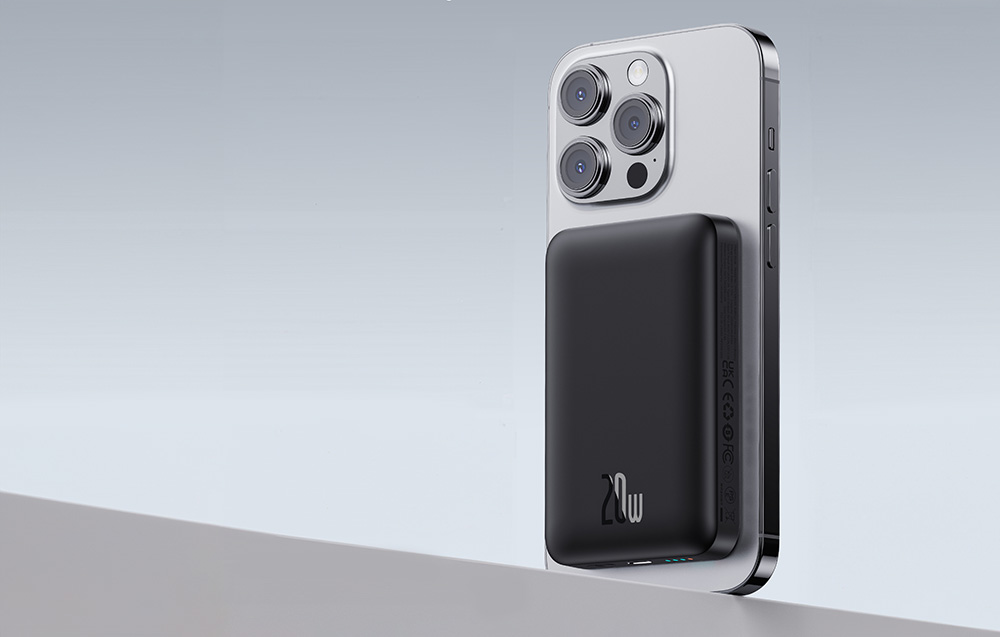 پاوربانک 10000 میلی‌آمپرساعت باسئوس مدل Baseus Magnetic Portable Charger P10059001113-00 Power Bank