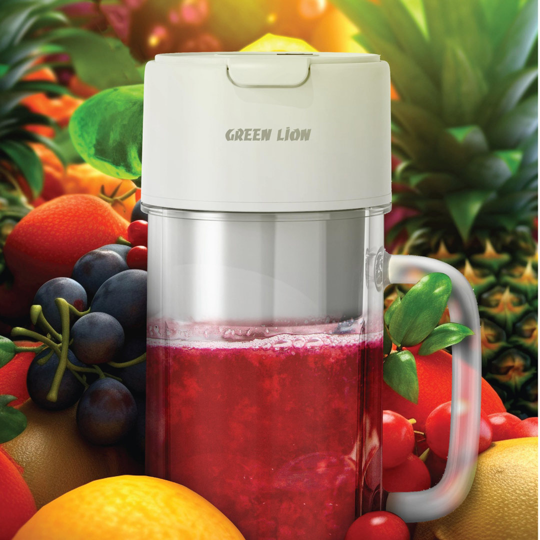 Green Lion Portable Blender Mug 2 - White