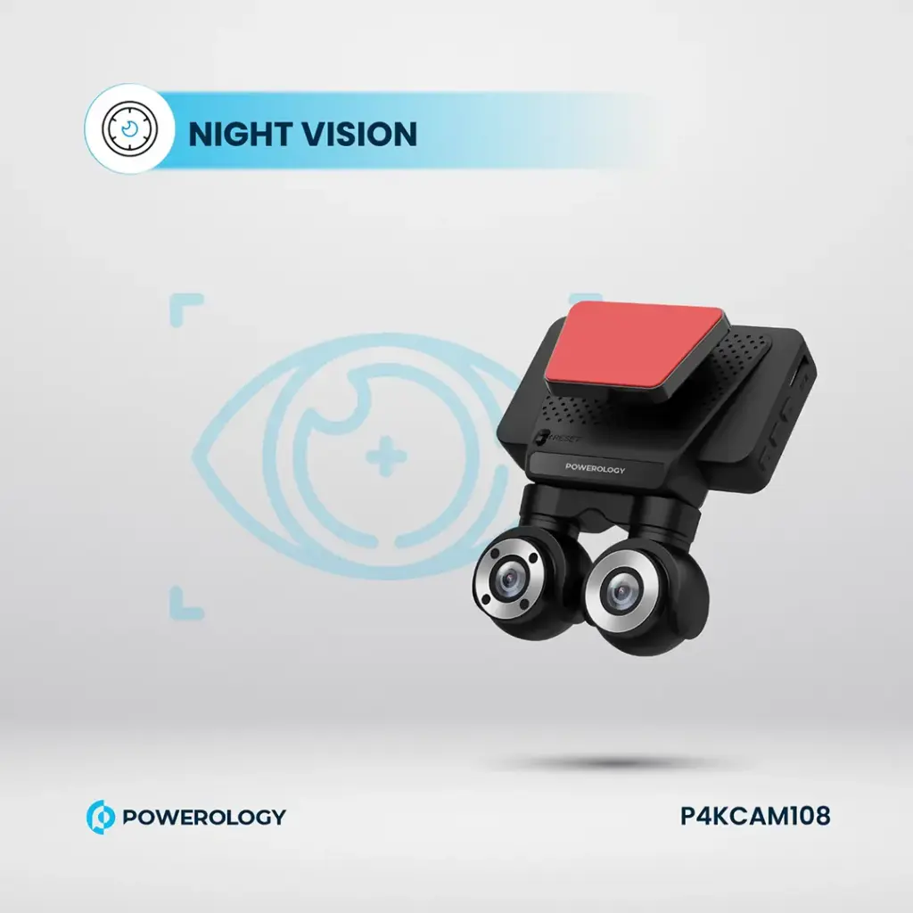  Powerology P4KCAM108 Dash Cam