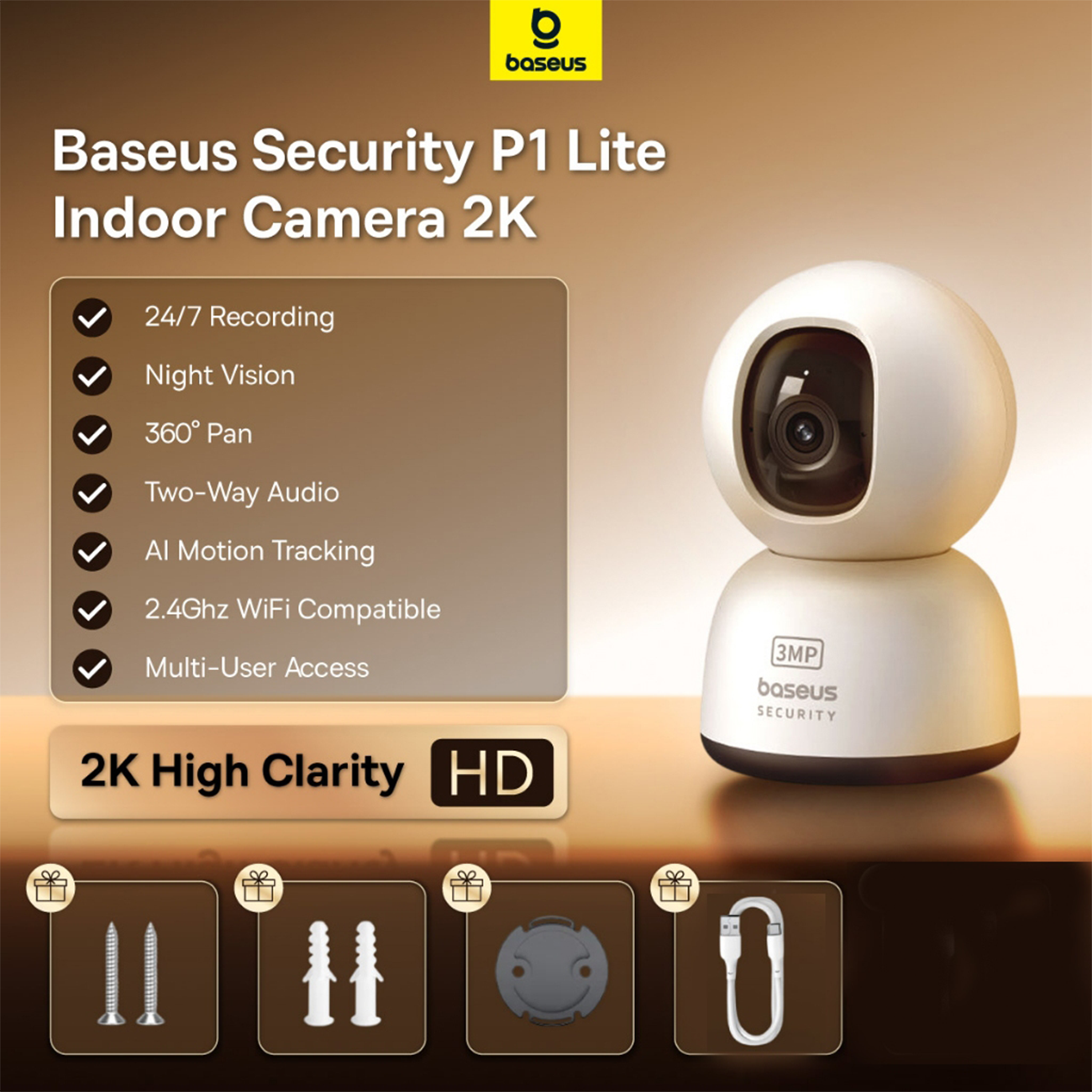  Baseus Security P1 Lite Smart Camera