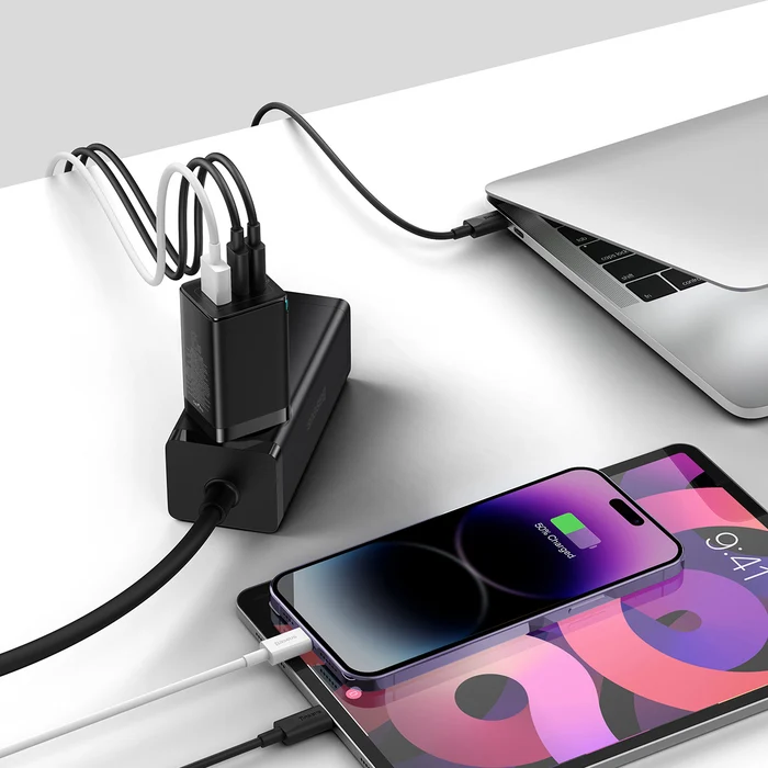 Baseus GaN5 Pro 3 Ports Fast Charger 65W