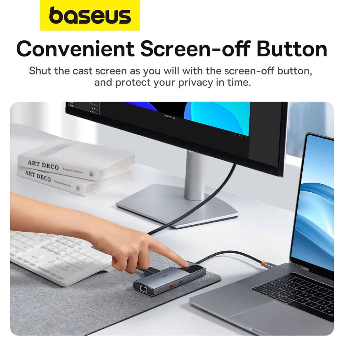 Baseus 6-in-1 USB-C HUB Metal Gleam Series II – Space Grey
