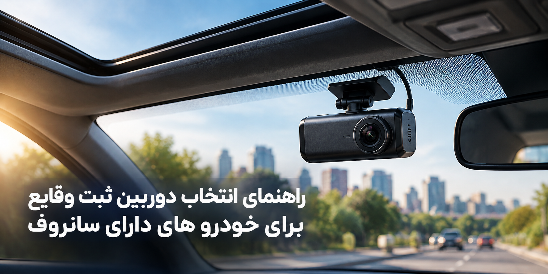 راهنمای انتخاب دوربین ثبت وقایع برای خودروهای دارای سانروف