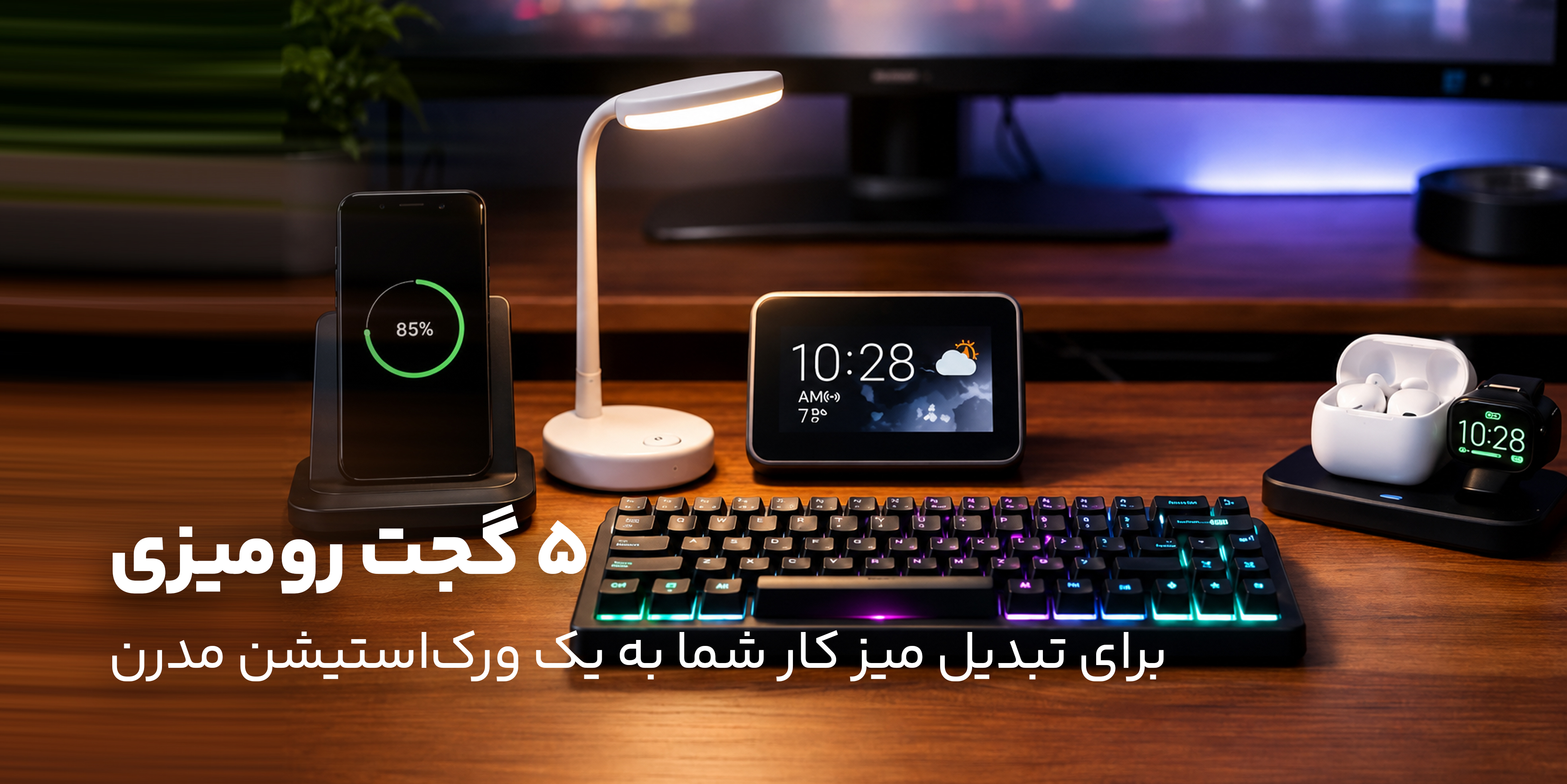 ۵ گجت رومیزی که میز کار شما را به یک ورک‌استیشن مدرن تبدیل می‌کنند