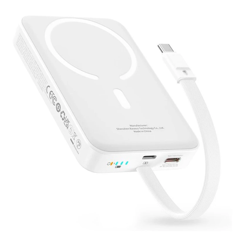 پاوربانک بی سیم باسئوس مدل Baseus magnetic mini 10000 mAh 30w
