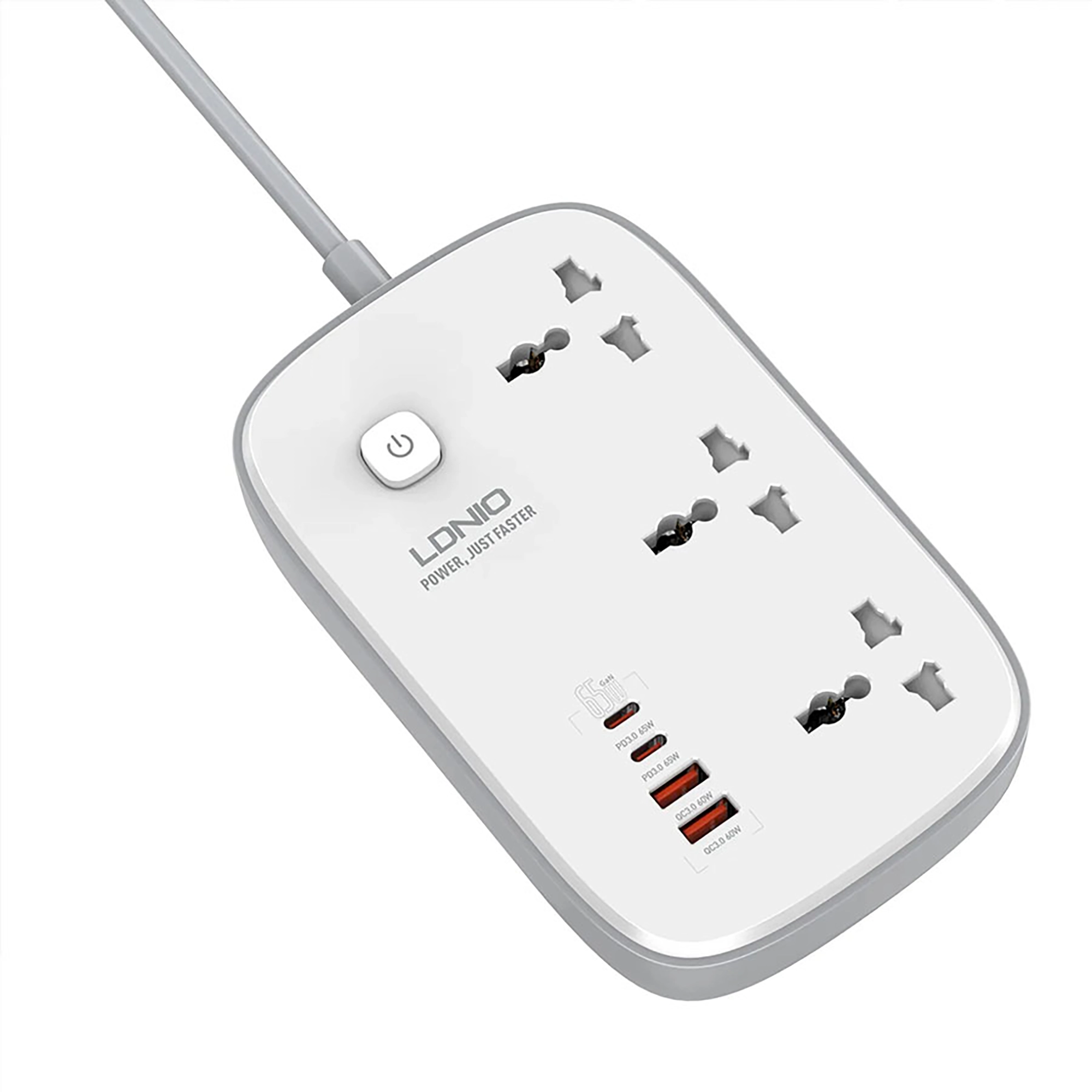 چندراهی برق و شارژر الدینیو مدل LDNIO SC3416 Power Strip
