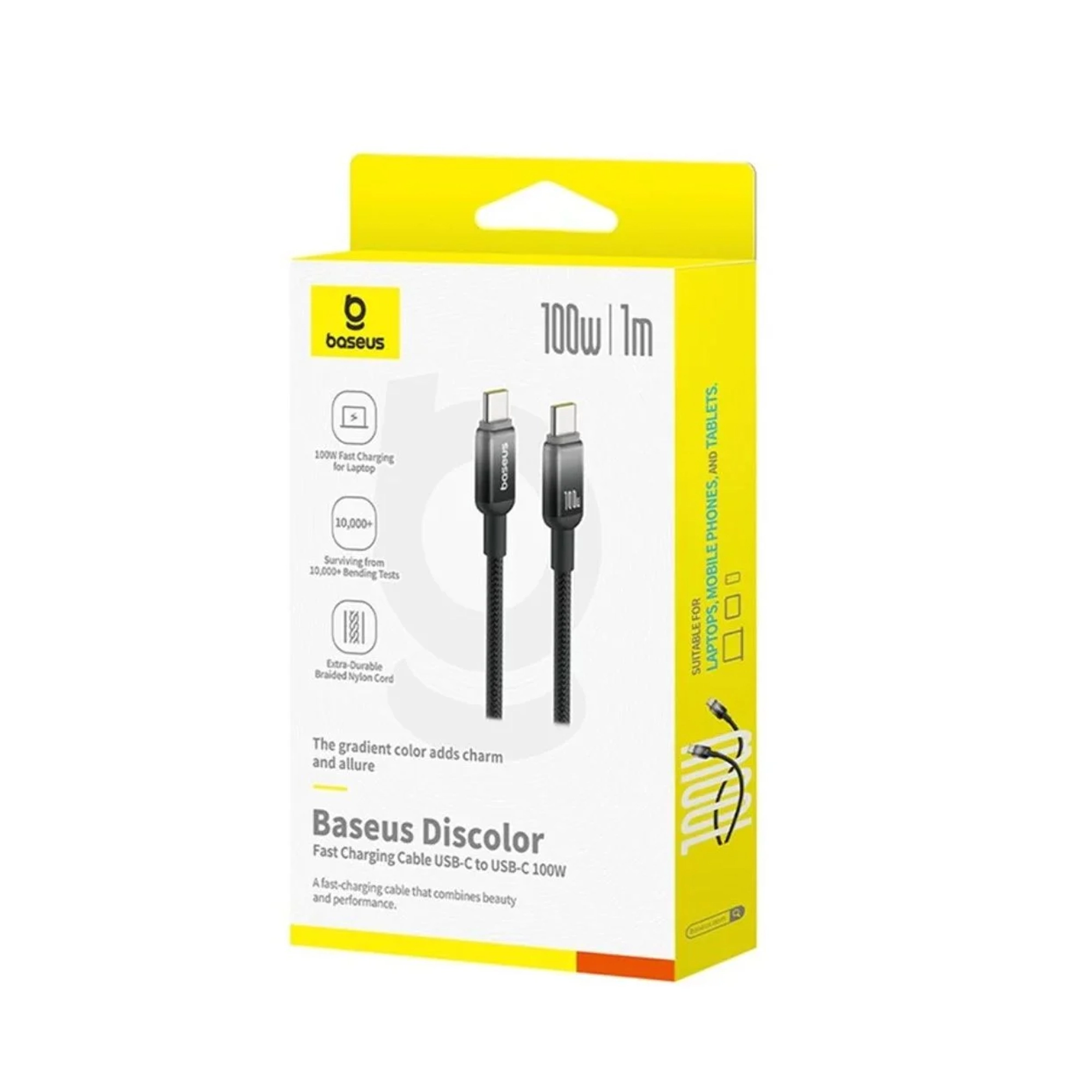 کابل باسئوس100 وات Type‑C به Type‑C سریBaseus Discolor (Fast Charge)