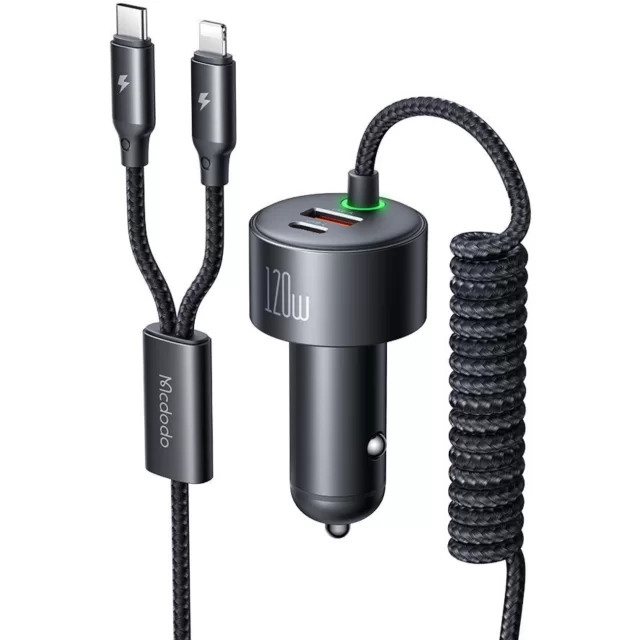 شارژر فندکی خودرو 4 در 1 مکدودو 120 وات با شارژ سریعMGDODO 4-in-1 Car Charger 120W PD