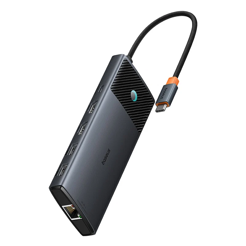 هاب 10 کاره USB-C باسئوس مدل Baseus BS-OH083 Dual HDMI 8K 4K Adapter