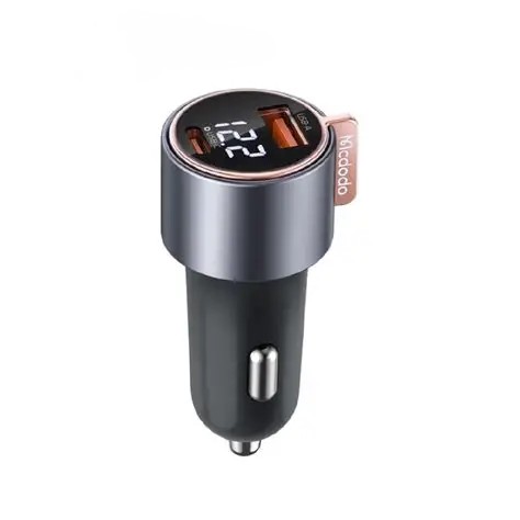 شارژر فندکی فست شارژ مک‌دودو توان ۷۵ وات با نمایشگر دیجیتال مدل Mcdodo CC‑3690