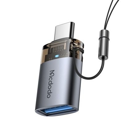 تبدیل USB‑A 3.0 به USB‑C مک‌دودو  با چراغ نشانگر مدل MCDODO OT‑7400