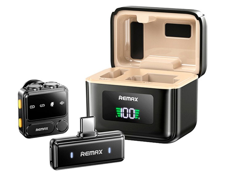 میکروفون ریمکس مدل REMAX K17 1 in 1 wireless lavalier microphone for android