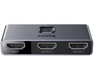 سوئیچ 1 به 2 HDMI باسئوس مدل Baseus CAHUB-BC0G - نمای 1