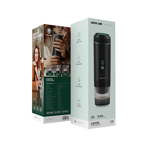اسپرسوساز مسافرتی گرین لاین مدل Green lion caffex coffee maker 72w 2