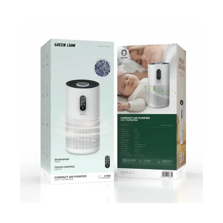 green lion compact air purifier 3 in 1 filtration