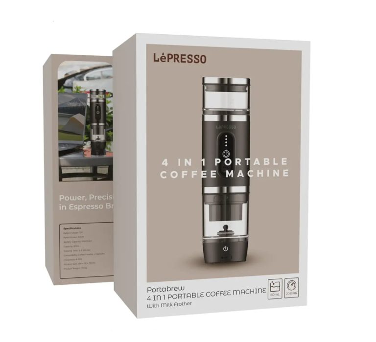 اسپرسوساز مسافرتی ۴ کاره لپرسو مدل LePresso LPCFFM4IN1 3