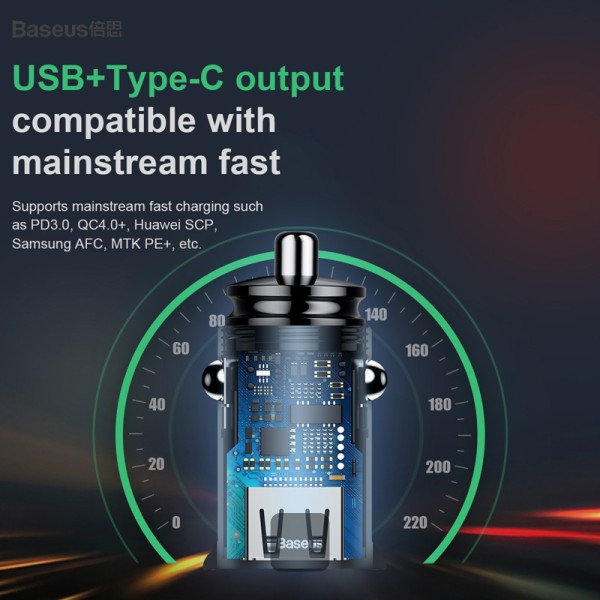 شارژر فندکی30W باسئوس مدل Baseus CCALL-YS01 4