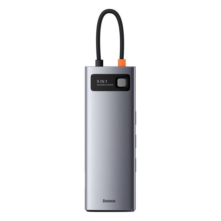 هاب 9 پورت باسئوس مدل Baseus Metal Gleam 9 in 1 Type-C HUB CAHUB-CU0G 1